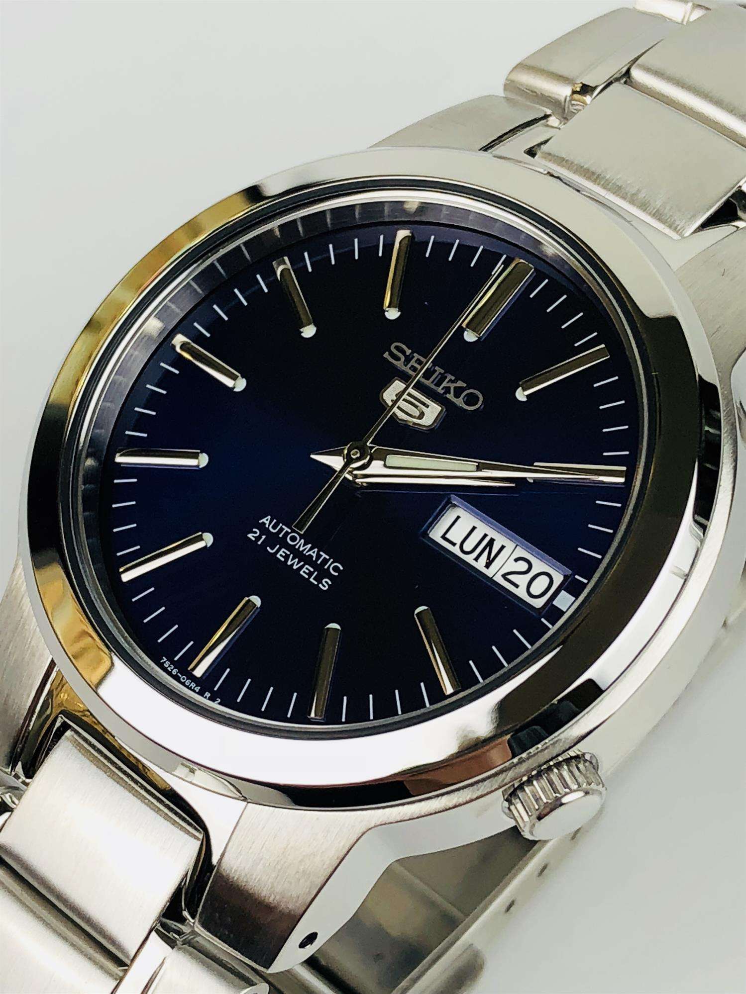 SEIKO 5 -AUTOMATIC BLUE DAIL MEN'S WATCH