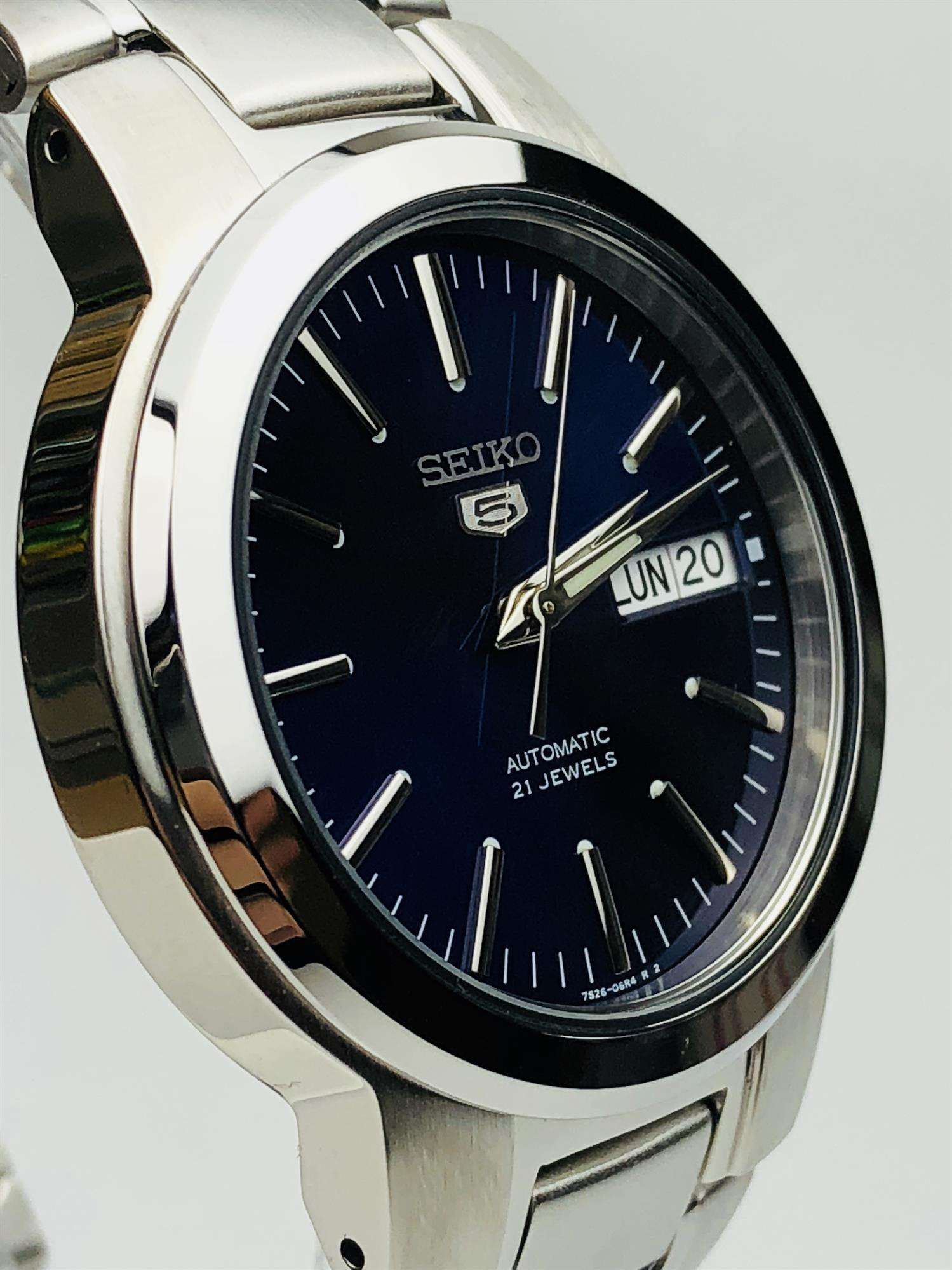 SEIKO 5 -AUTOMATIC BLUE DAIL MEN'S WATCH