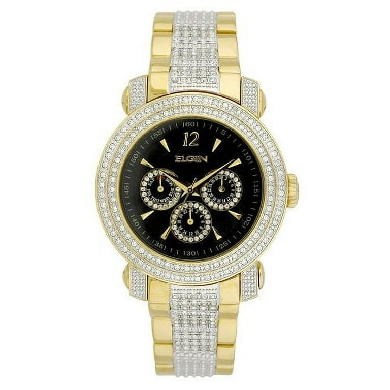 ELGIN MEN'S WATCH-GOLD TONE