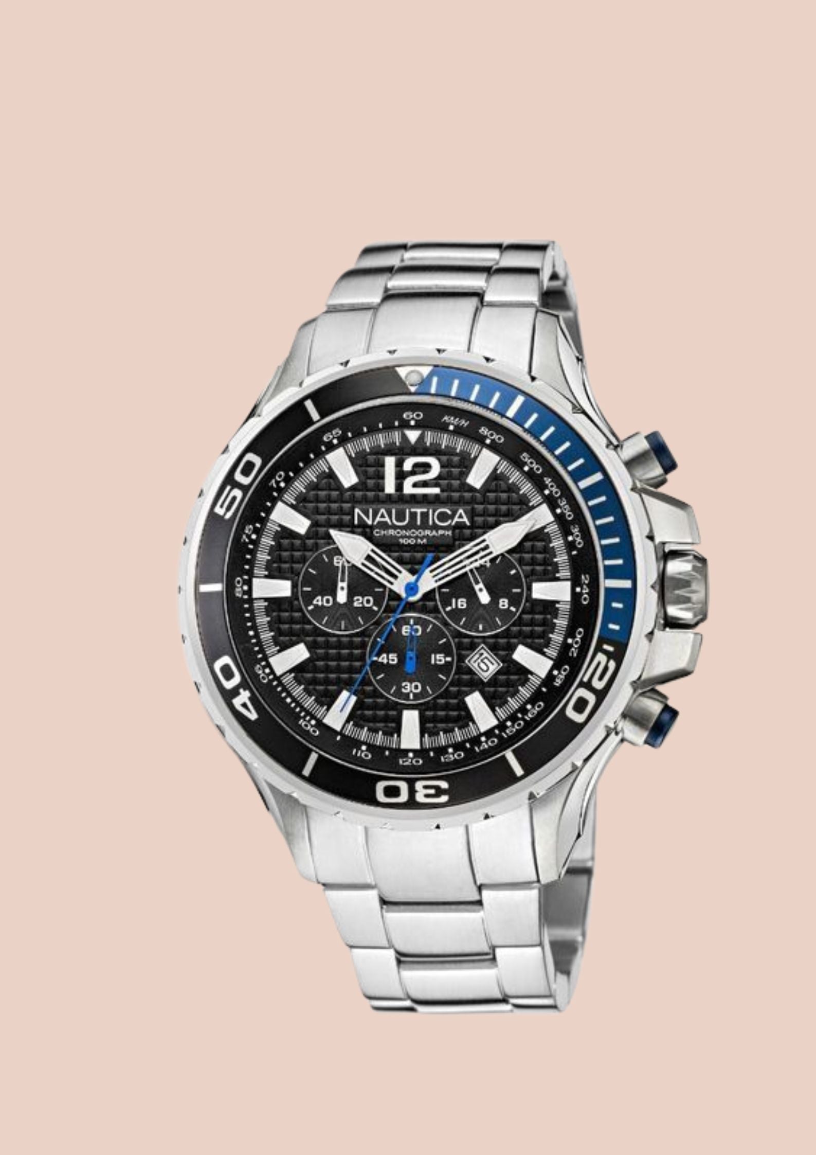 Nautica Men NST Black Round Dial Analog Watch