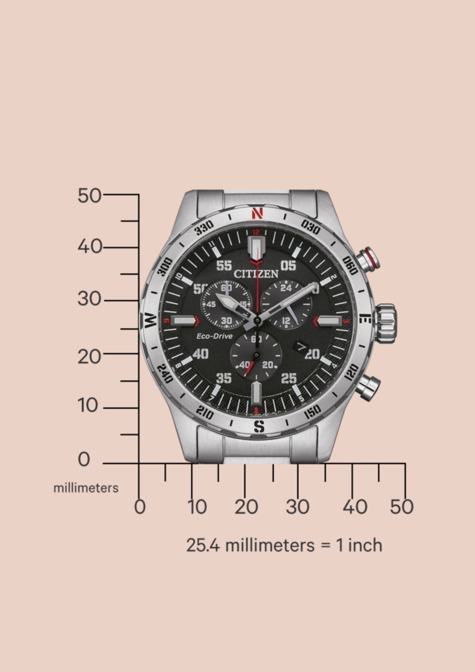 The Citizen Eco-Drive Analog Chronograph (AT2520-89E)