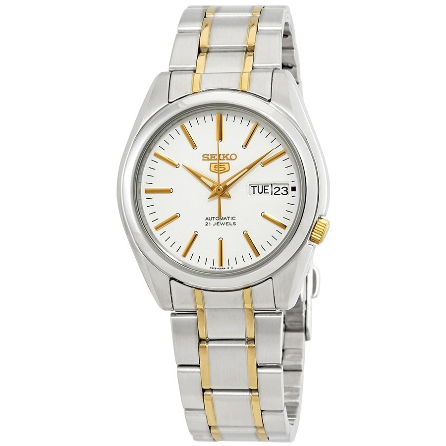 SEIKO 5-DOUBLE COLOUR BRACELET.