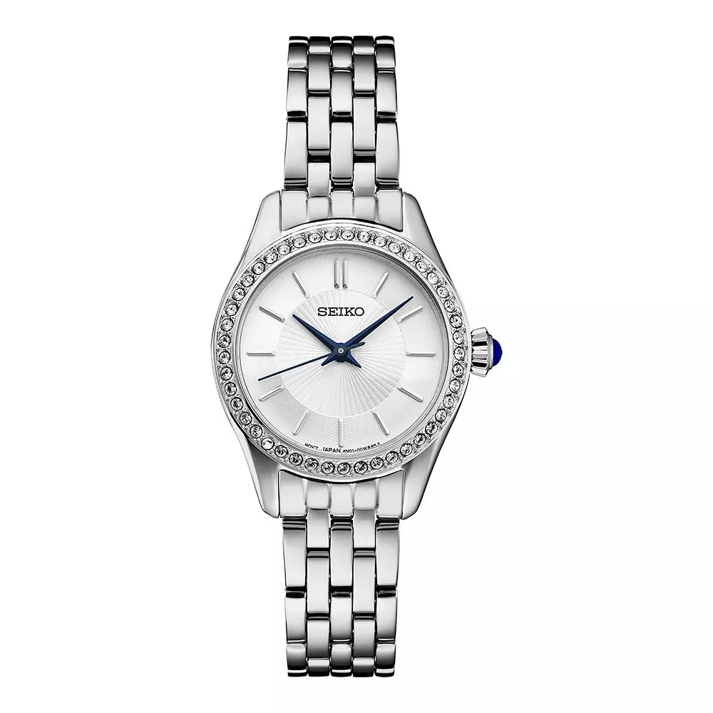 SEIKO WOMEN'S CRYSTAL COLLECTION STAINLESS STEEL QUARTZ WATCH