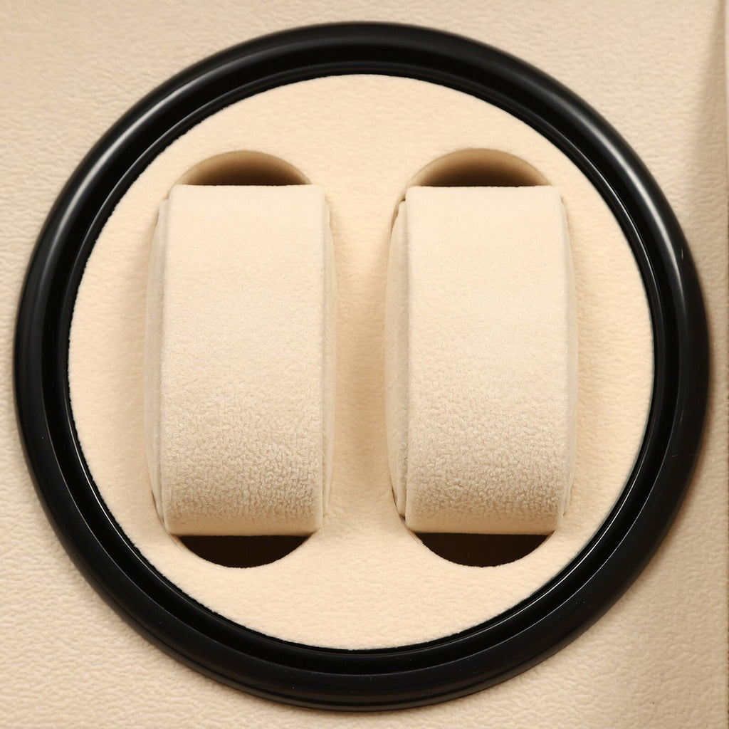 4+6 SLOTS BROWN LEATHER AUTOMATIC WATCH WINDER AND STORAGE DISPLAY BOX.