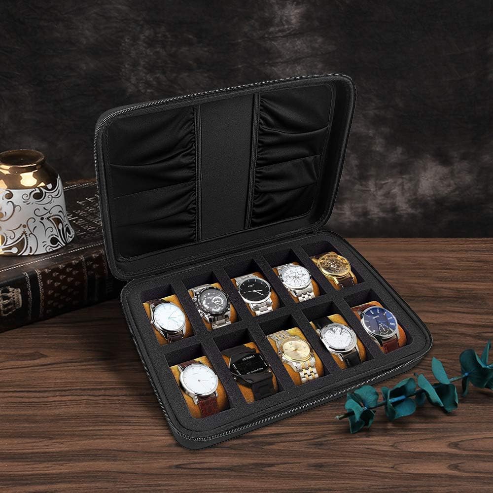 COMECASE 10 SLOT WATCH BOX ORGANIZER.