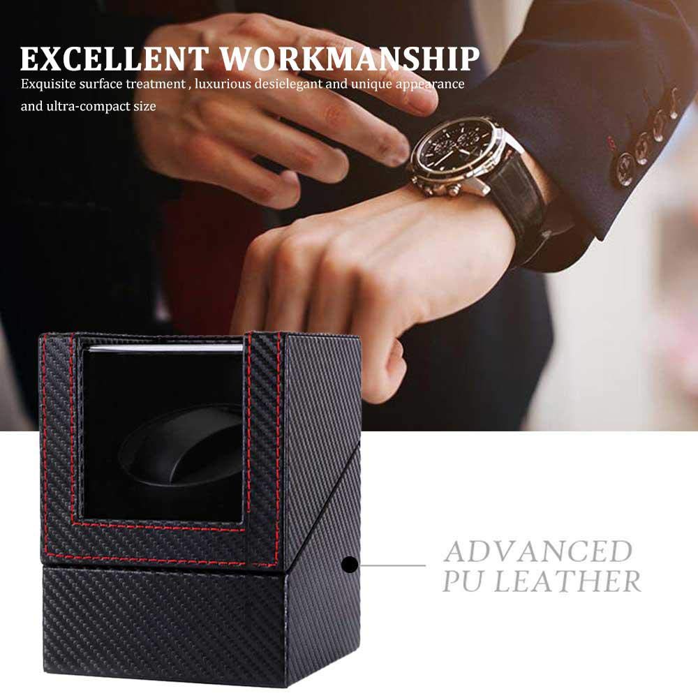 SINGLE SLOT AUTOMATIC WATCH WINDER IN BLACK