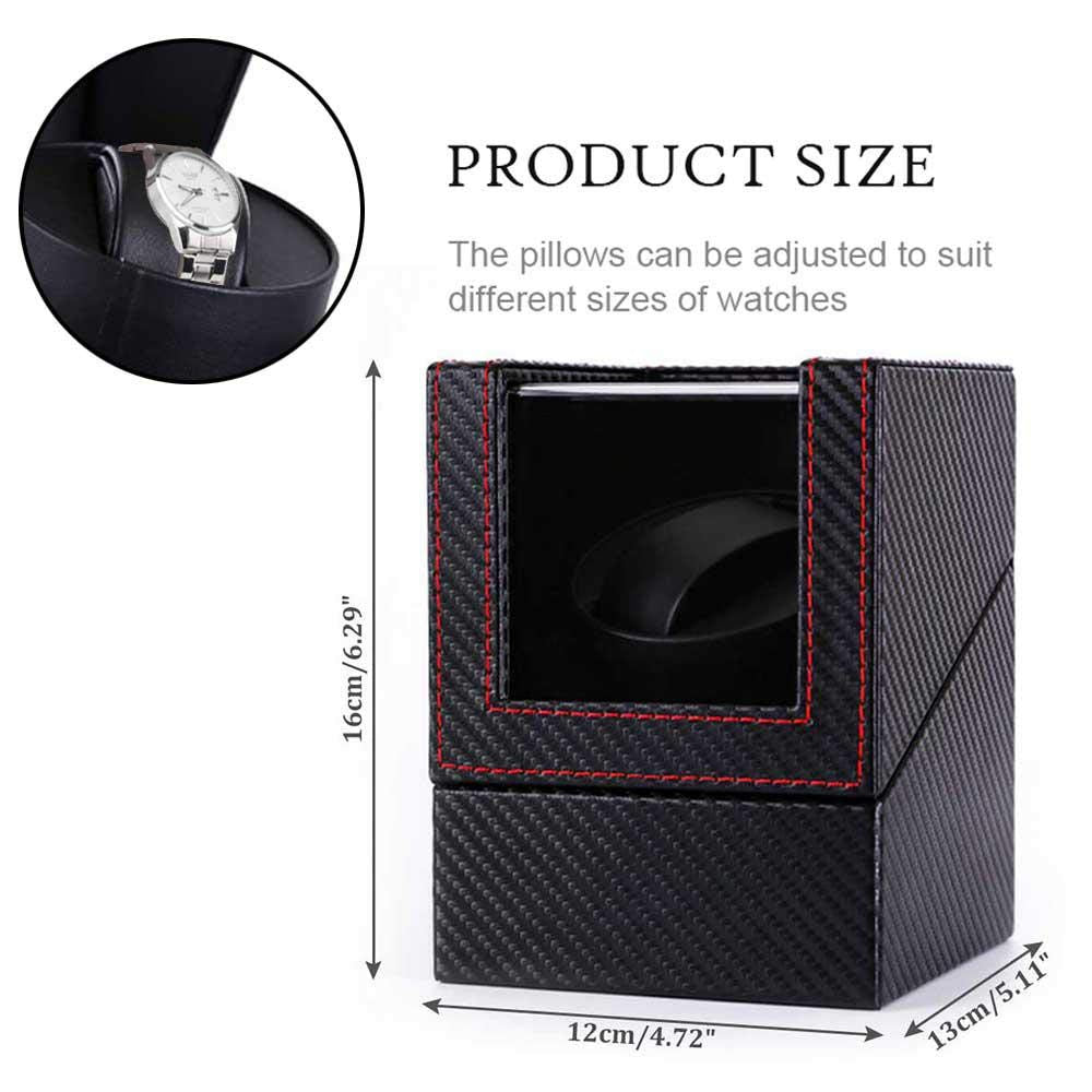 SINGLE SLOT AUTOMATIC WATCH WINDER IN BLACK