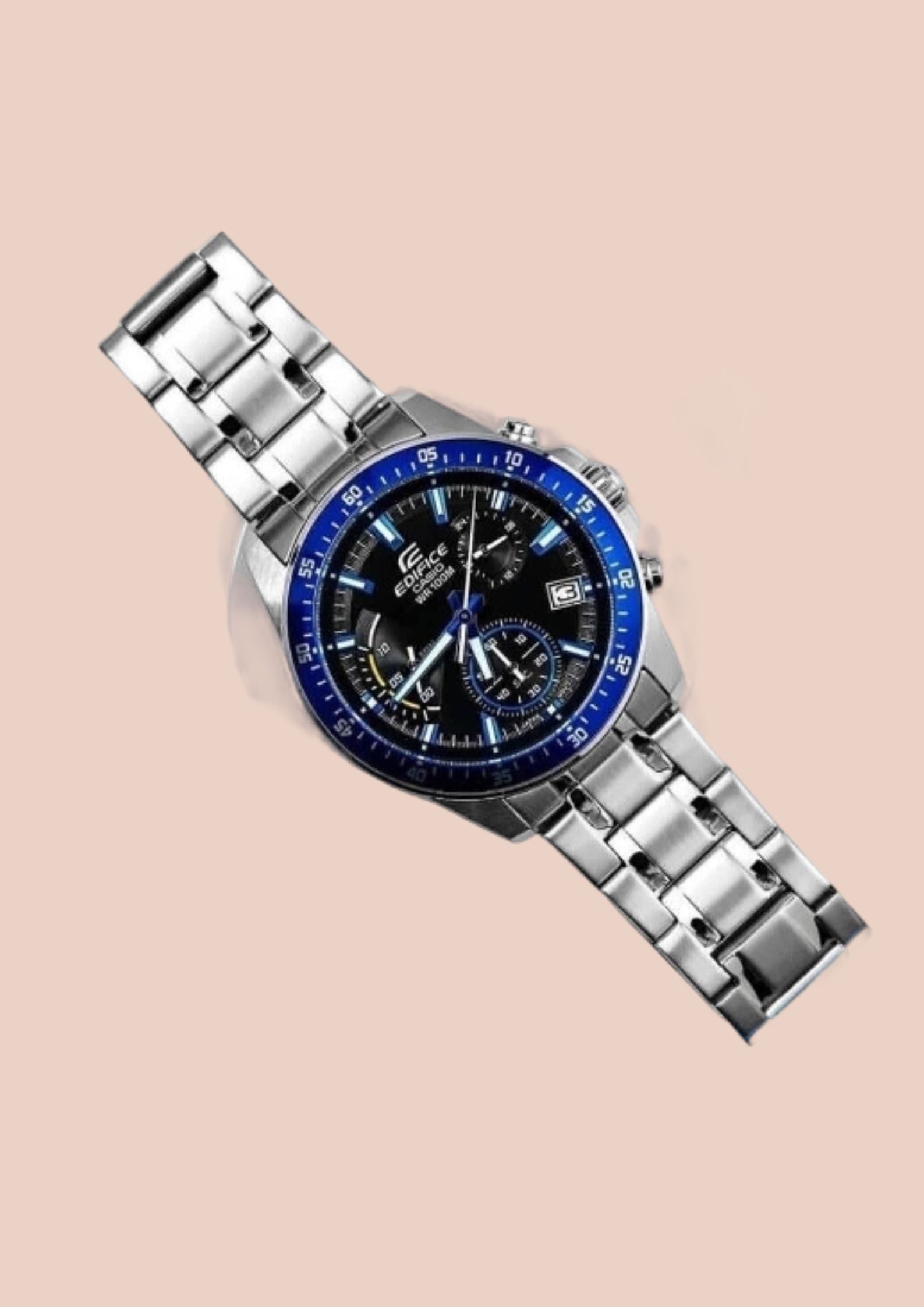 Casio Edifice Blue Bezel Watch