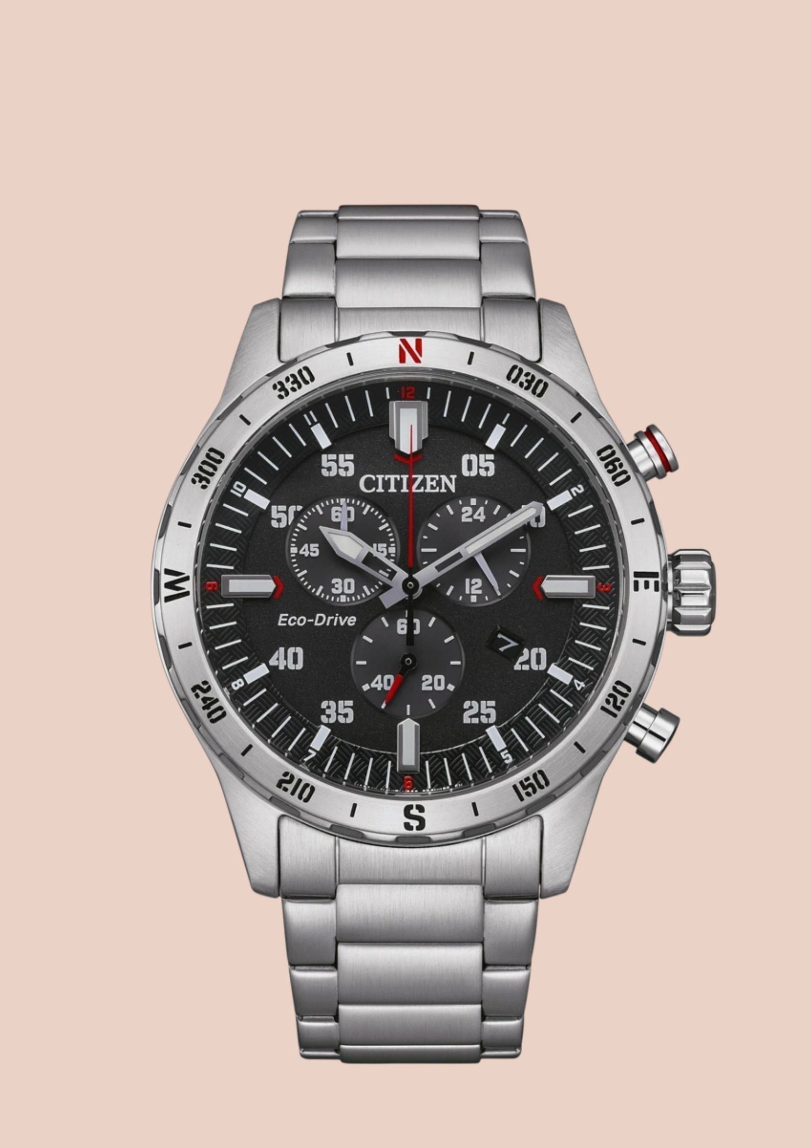 The Citizen Eco-Drive Analog Chronograph (AT2520-89E)