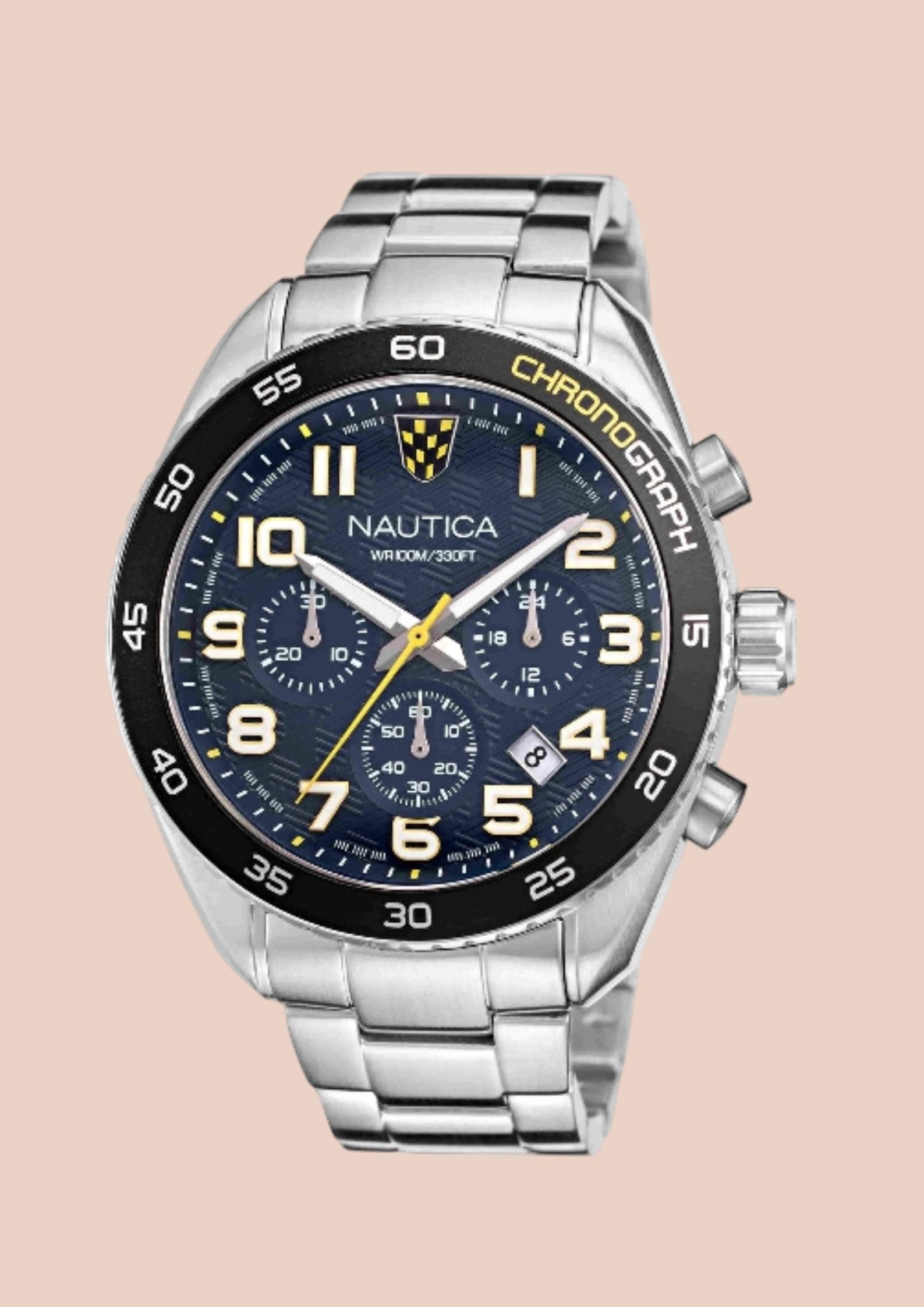 Nautica Key Biscane Silver Round Dial Quartz Analog Men’s Watch