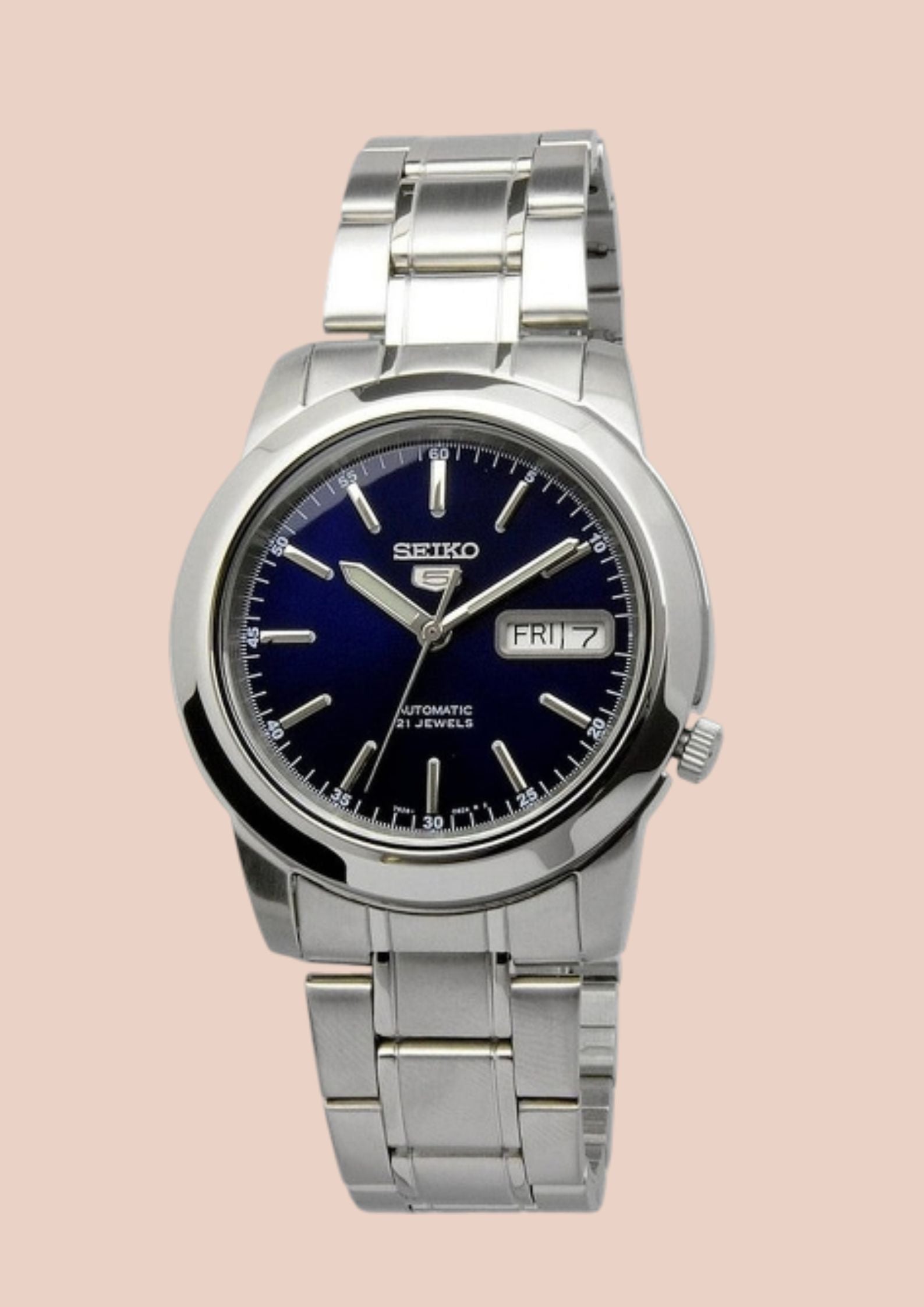 Seiko Dark Blue Dial with White Minute Hands