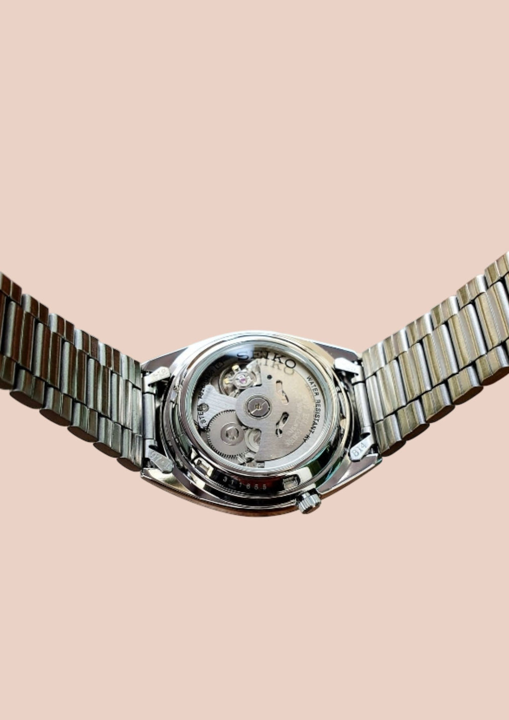 Seiko White Textured Dial Watch