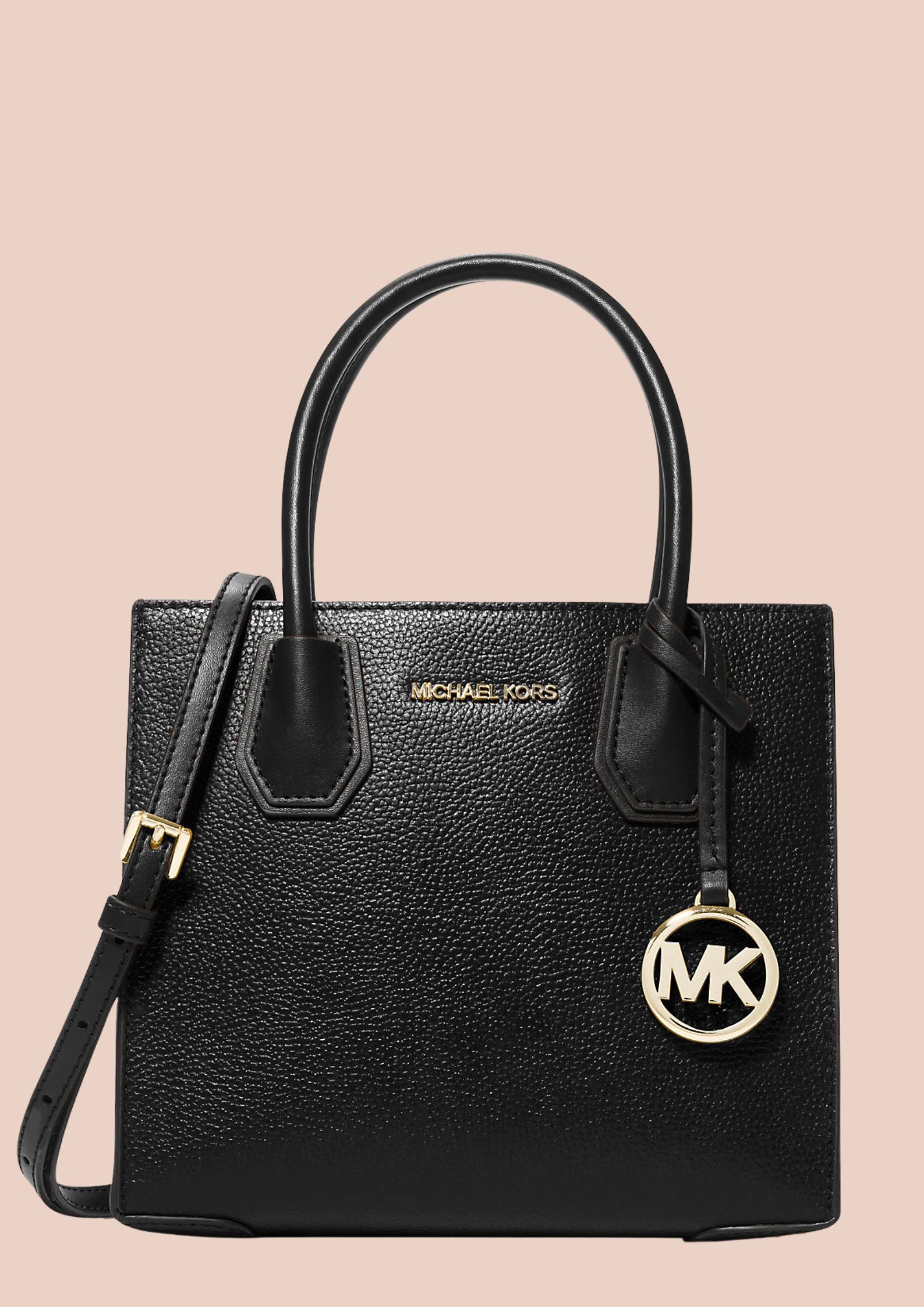 Michael Kors Sheila Medium Faux Saffiano Leather Satchel Bag
