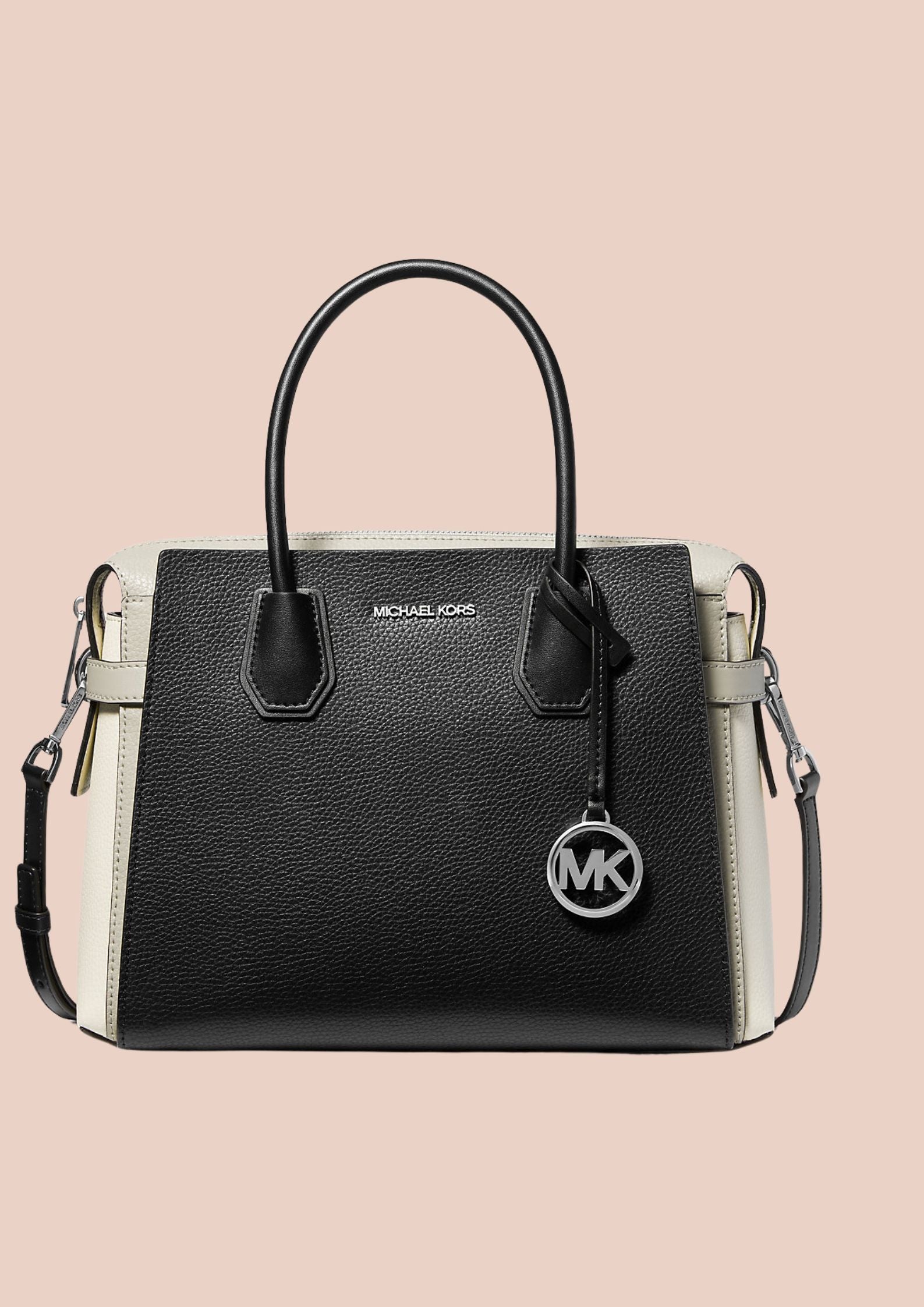 Michael Kors Mercer Medium Colour Block Belted Satchel Bag