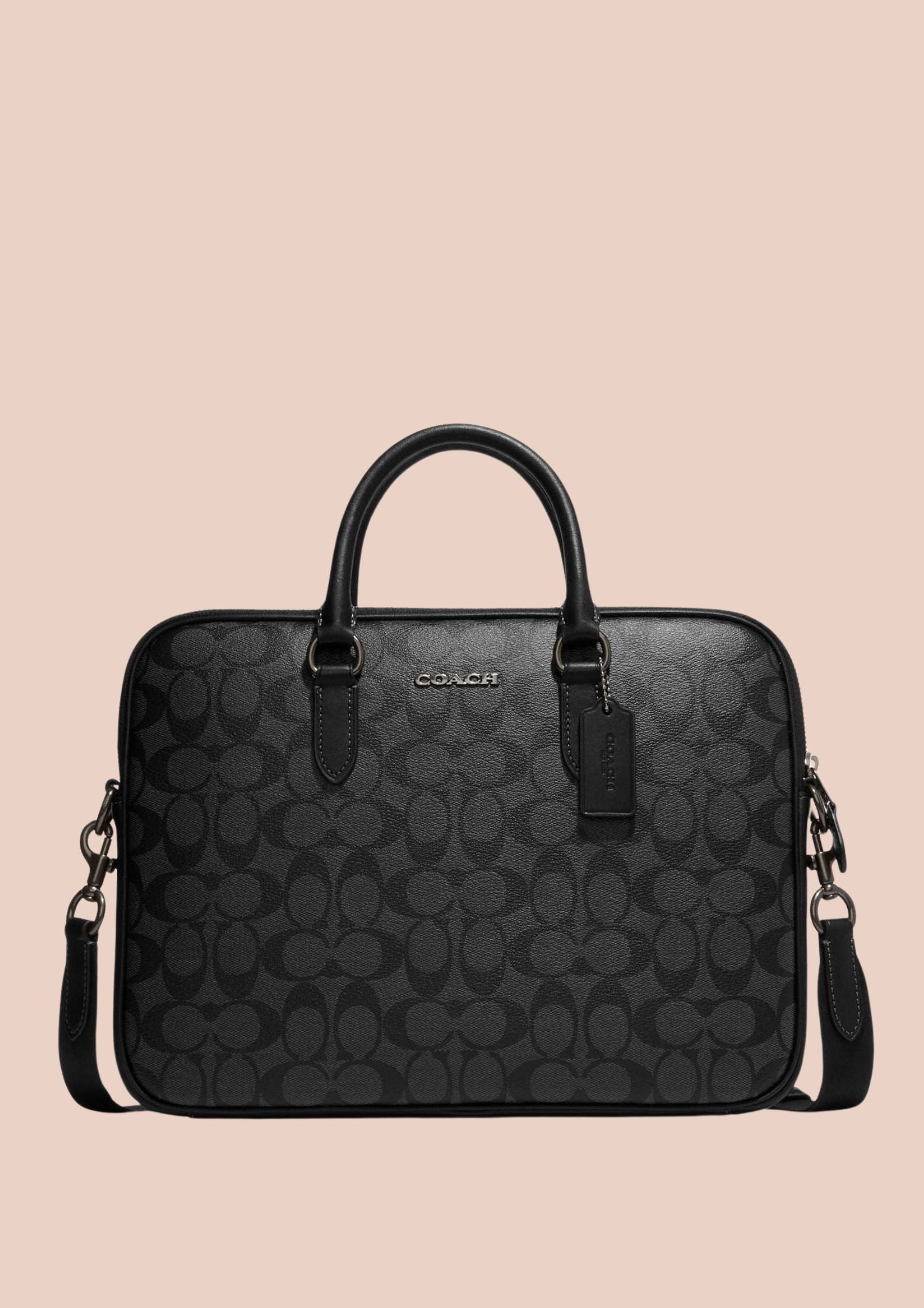 Coach Liam Compact Brief in Signature Canvas