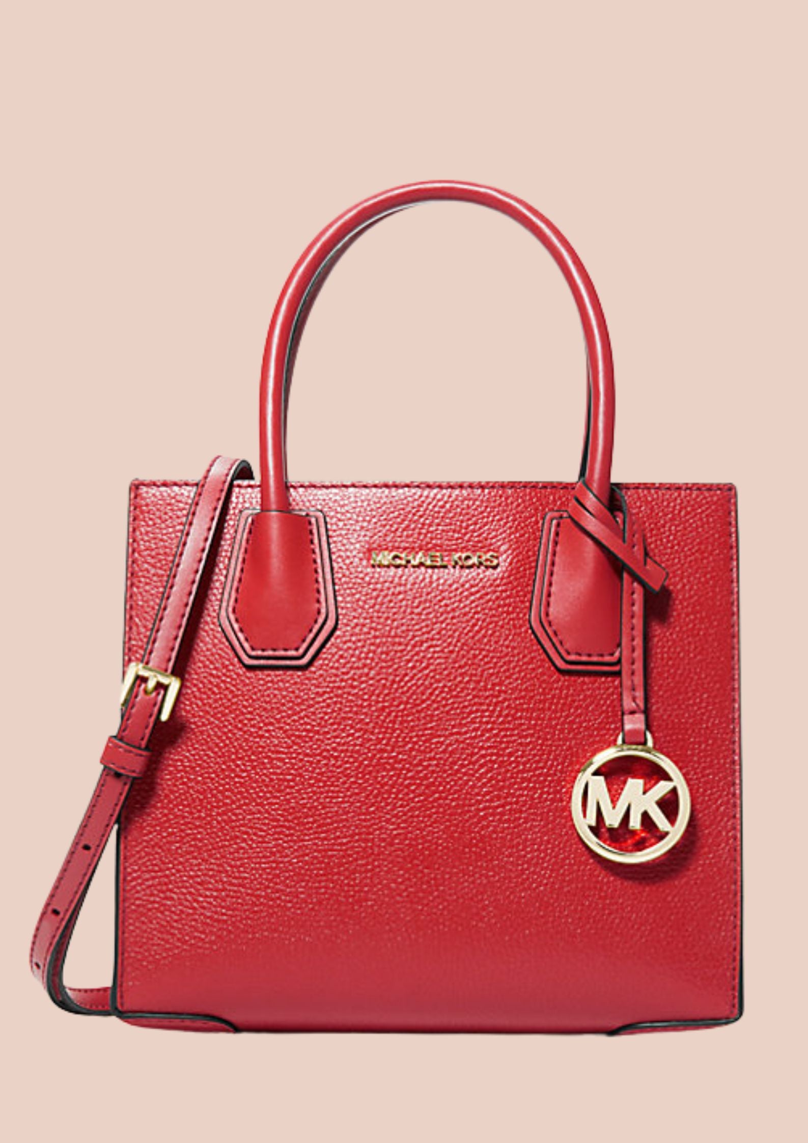 Michael Kors Mercer Medium Pebbled Leather Crossbody Bag