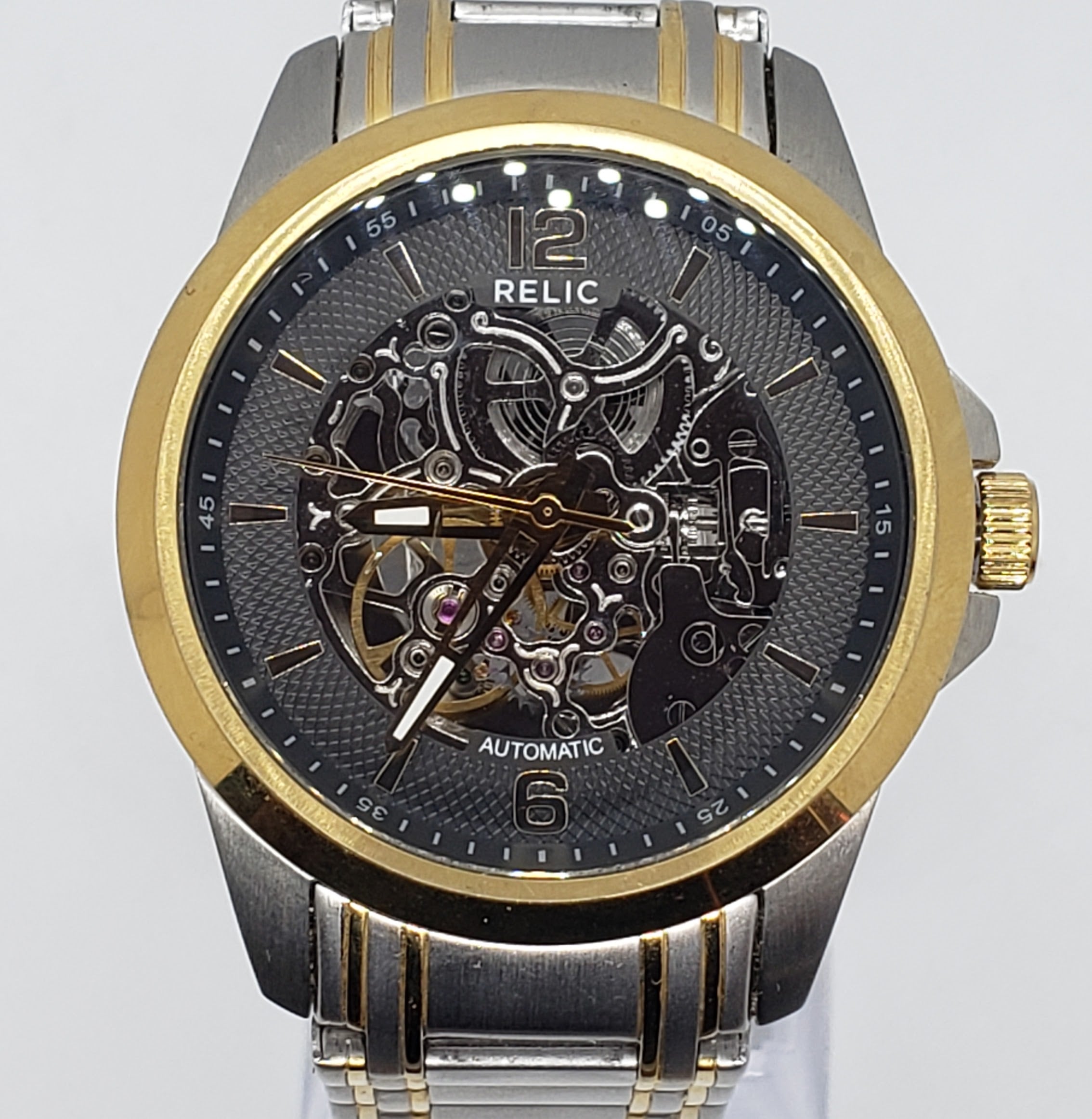Two-tone Relic Skeleton Watch