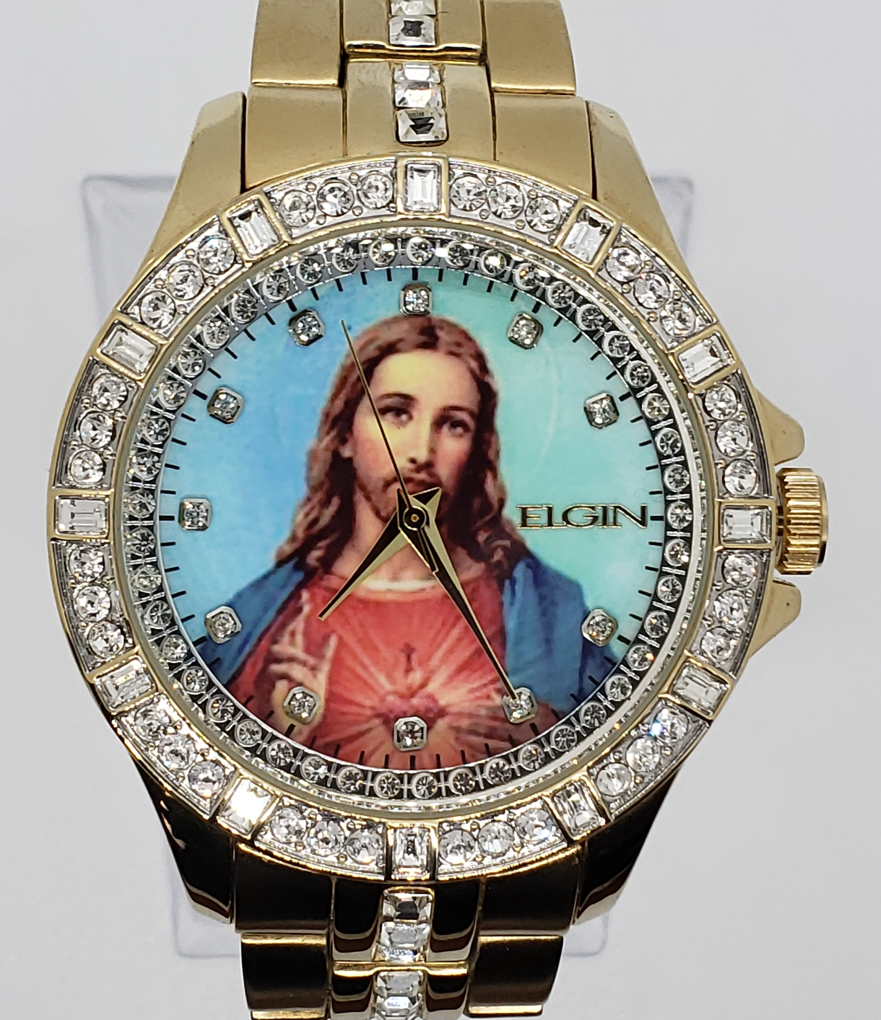 ELGIN MEN'S 14K GOLD PLATED WATCH
